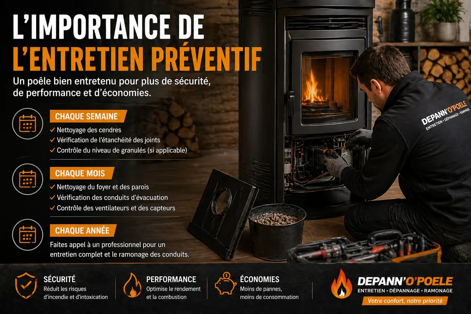 Entretien préventif : comment éviter les pannes de poêle